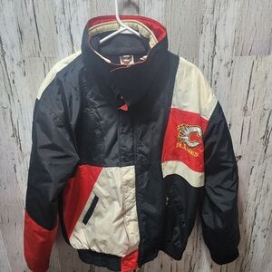 Vintage Calgary Flames Chalk Line Jacket – Men’s Medium – Removable Fleece Liner